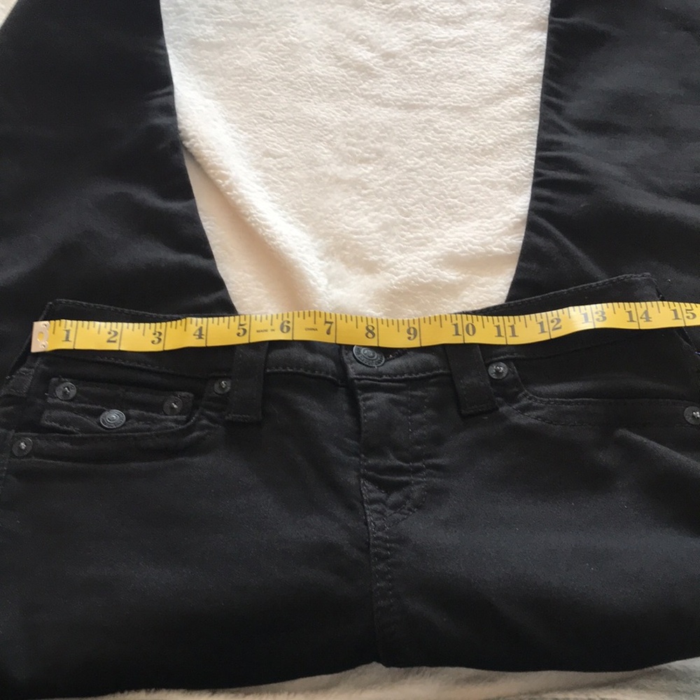 True Religion Black Basic Rolled Capri Pants With… - image 7